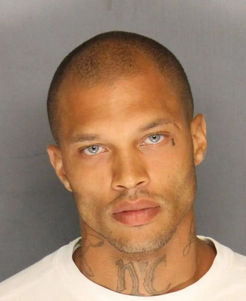 The teardrop, as seen on 'hot felon' Jeremy Meeks (Stockton Police Department via Getty Images)