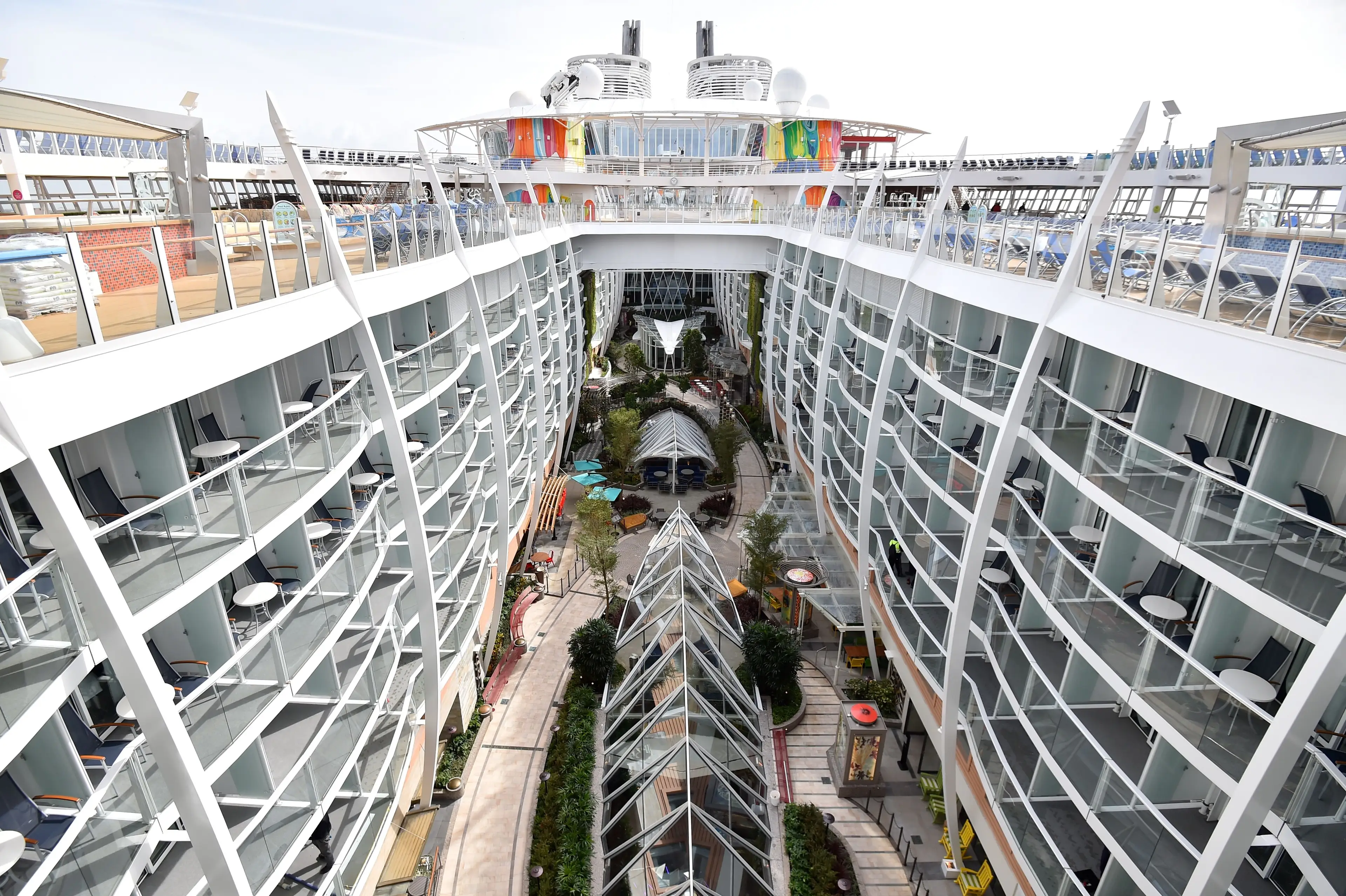 Royal Caribbean's Symphony of the Seas hosts the spicy cruise (LOIC VENANCE/AFP via Getty Images)