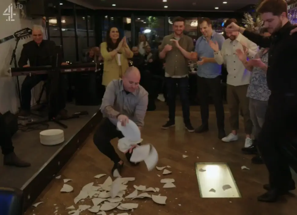 The pair appeared on the show with their Greek restaurant. (Channel 4)