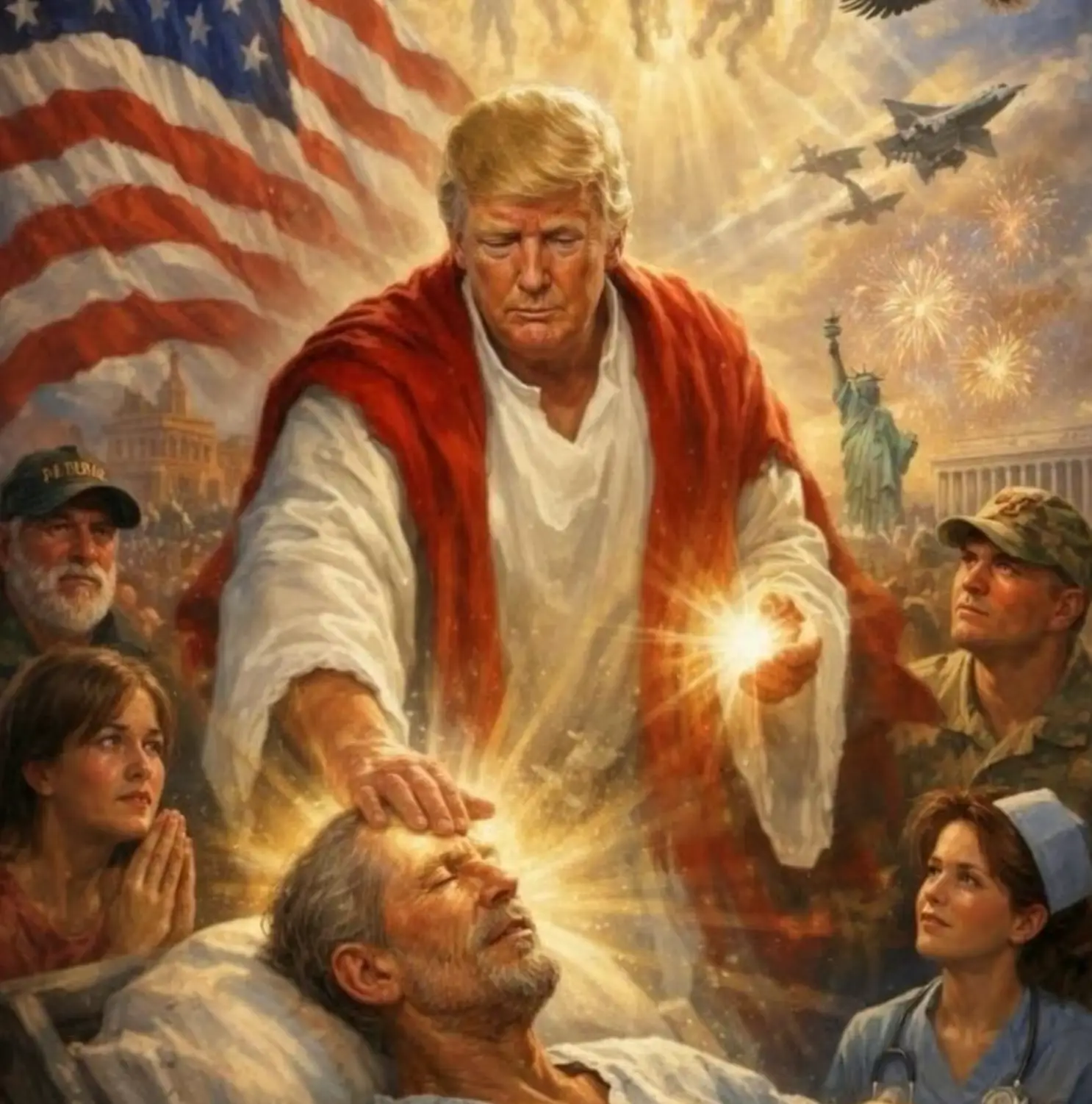 The picture was posted then deleted by Trump on Truth Social (Donald Trump/Truth Social)