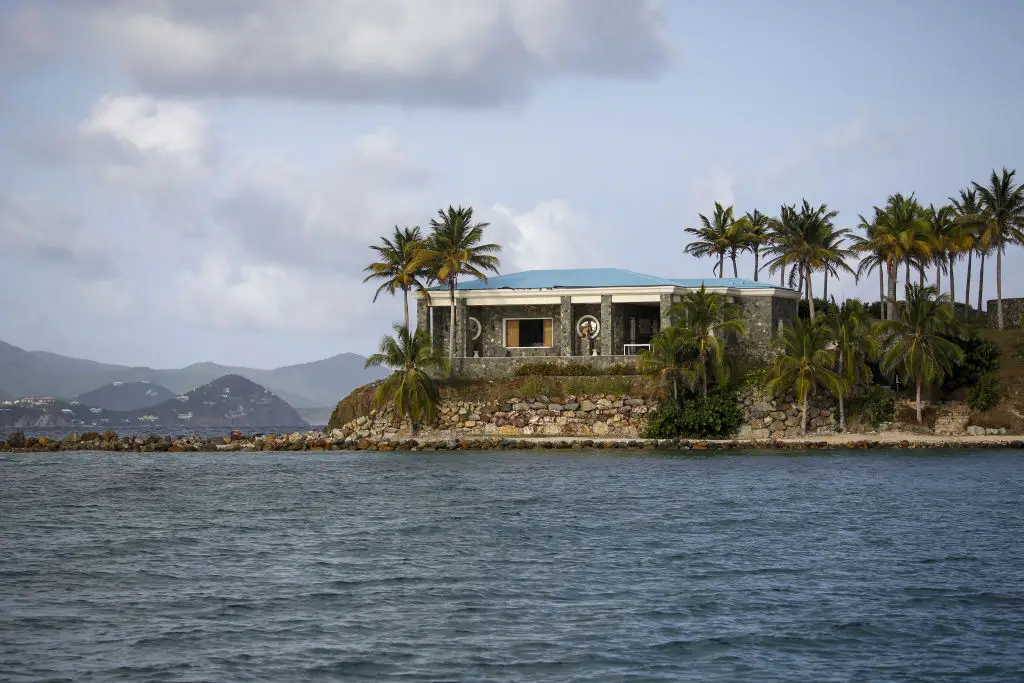 His assets also included property, including the island Little St James (Marco Bello/Bloomberg via Getty Images)
