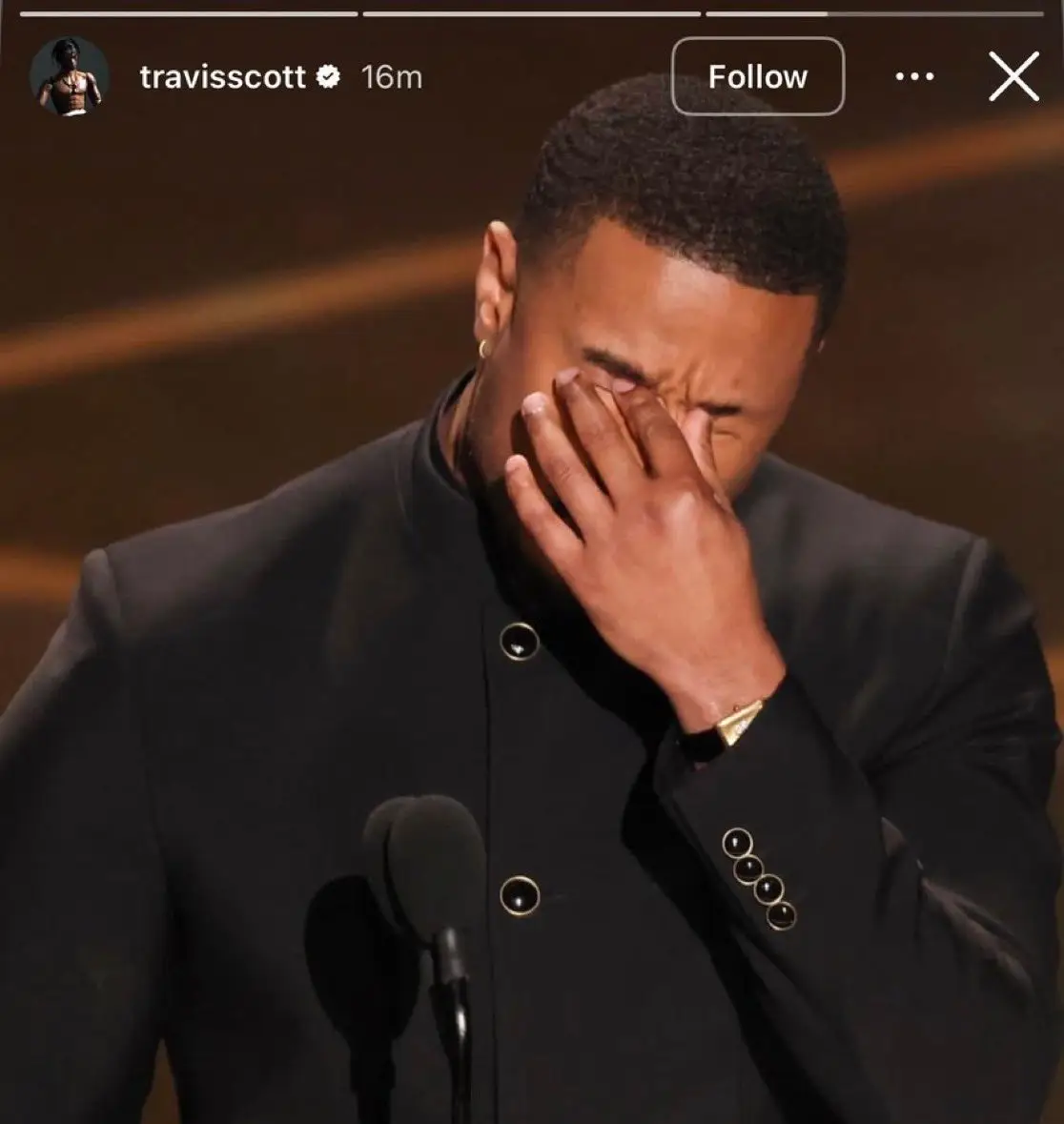 Travis Scott's post to Instagram (Instagram)