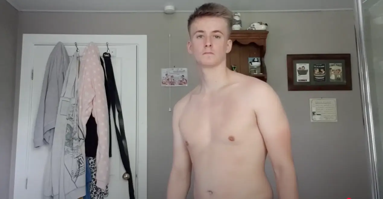 Luke before running 5k every day for 30 days (YouTube/Luke Longden)