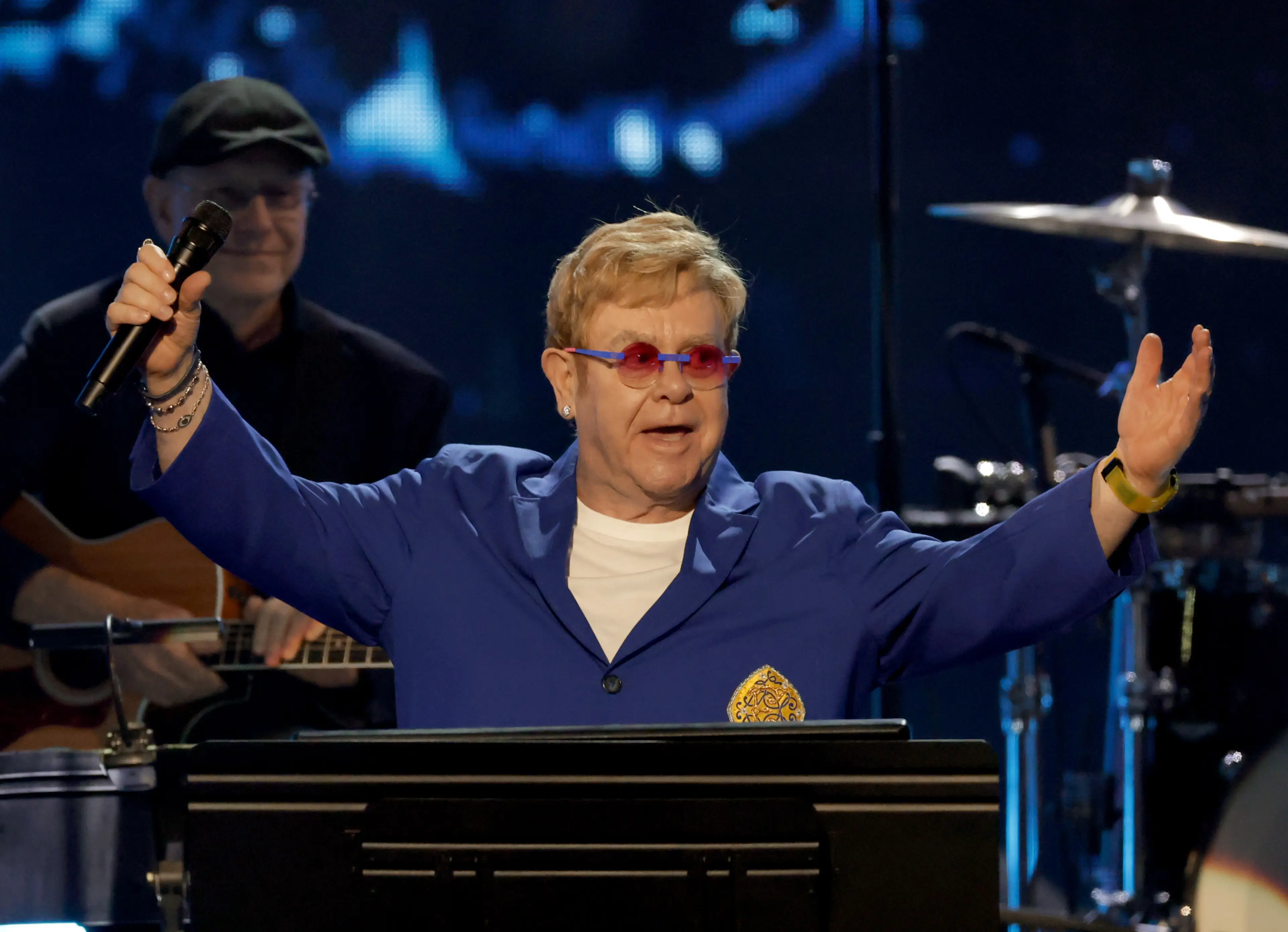 Other articles Epstein shared mentioned Elton John, so his name is found in the files (Kevin Kane/Getty Images for RRHOF)