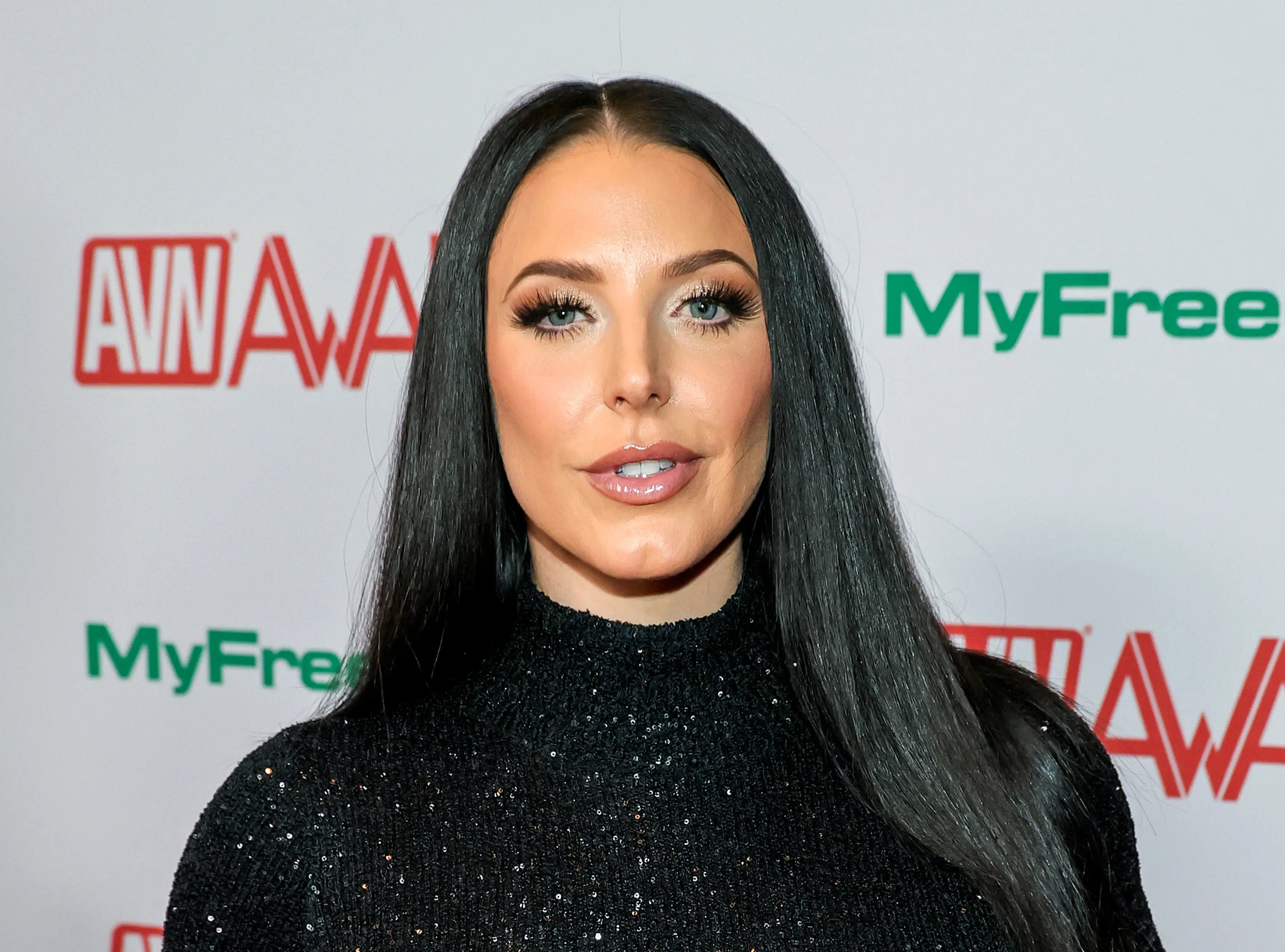Angela White attending the 2025 Adult Video News Awards at The Theater at Virgin Hotels Las Vegas (