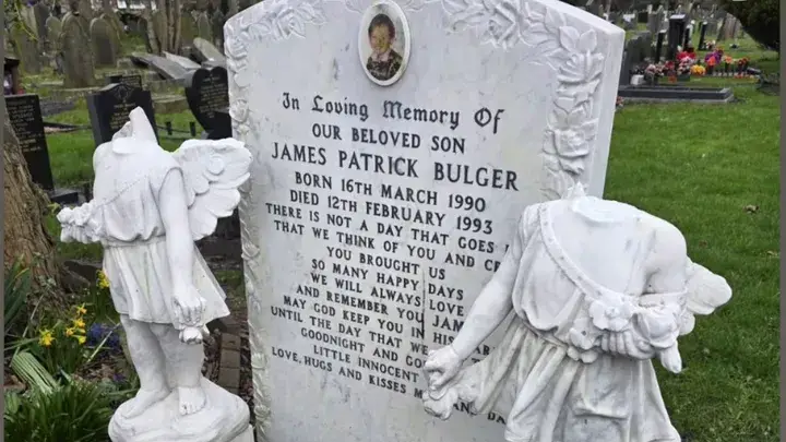 Images of the vandalised grave were shared online by James' mother Denise Fergus (GoFundMe)