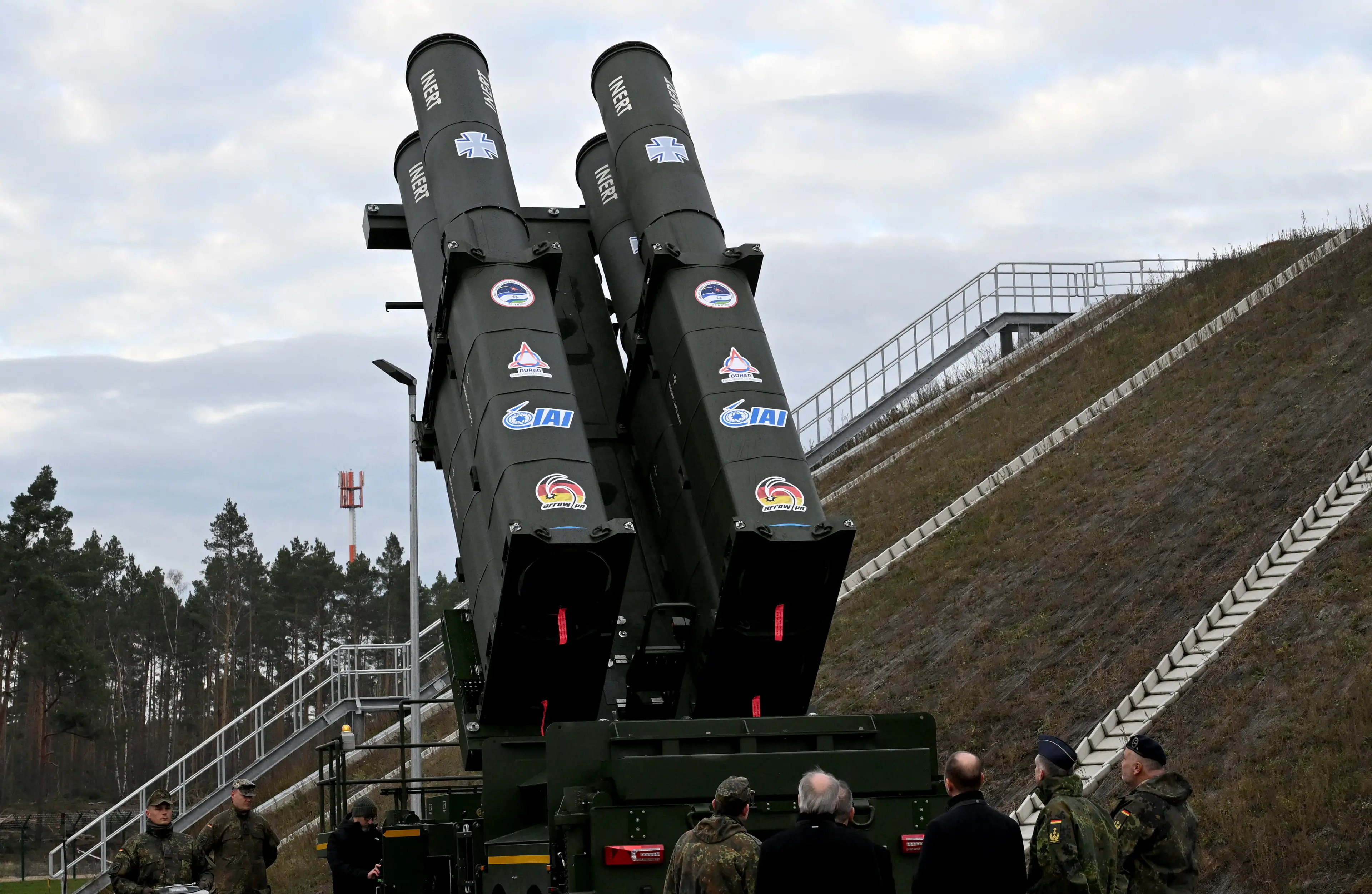 Countries are investing in surface-to-air missiles to shoot down potential Russian attacks, but Tusa said the UK wouldn't have them until the 2030s (RALF HIRSCHBERGER / AFP via Getty Images)