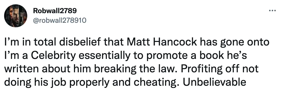 Viewers were furious to hear of Hancock's plans.