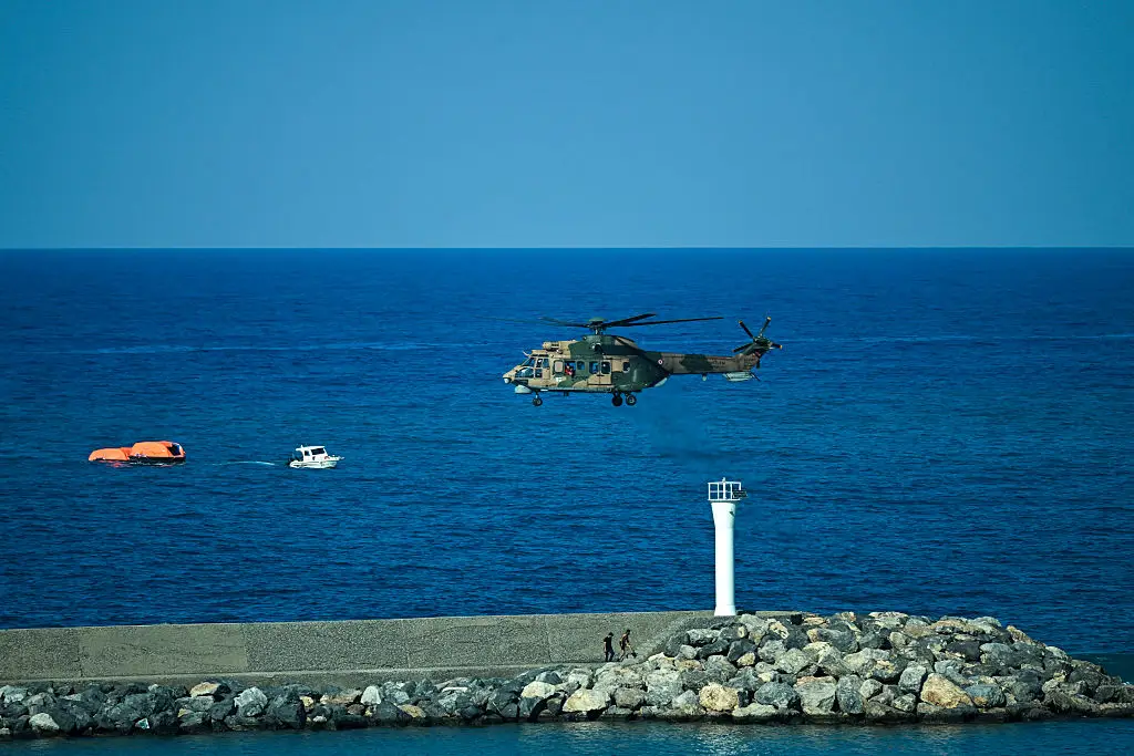 A ferry carrying 259 ​passengers and eight crew members capsized and sank off the coast of Cyprys over the weekend (Jewel SAMAD / AFP via Getty Images)