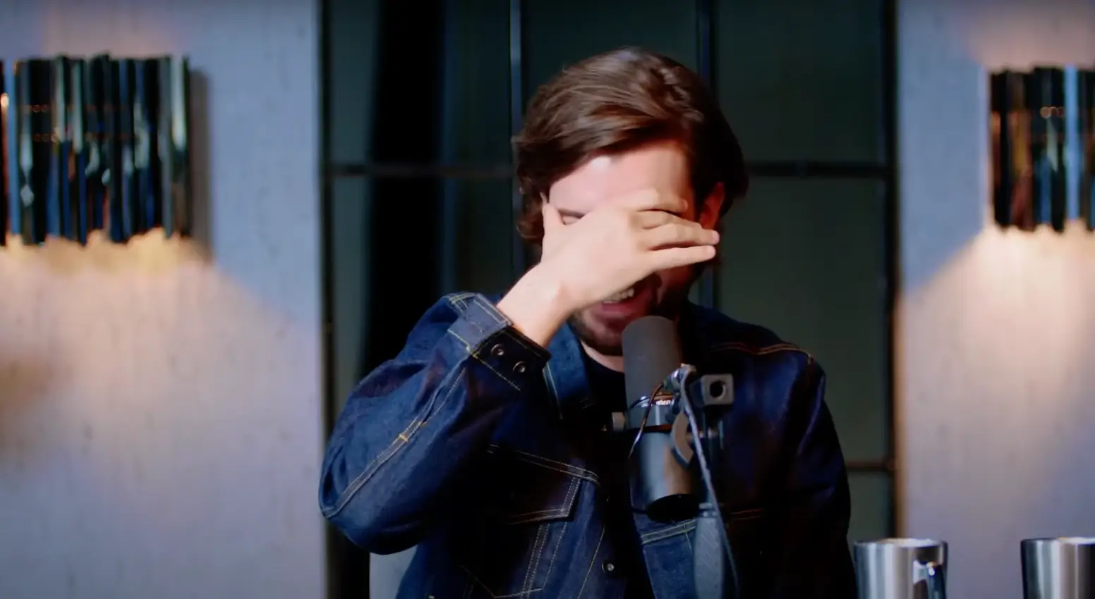 Jack Whitehall was asked about his dad during the interview.