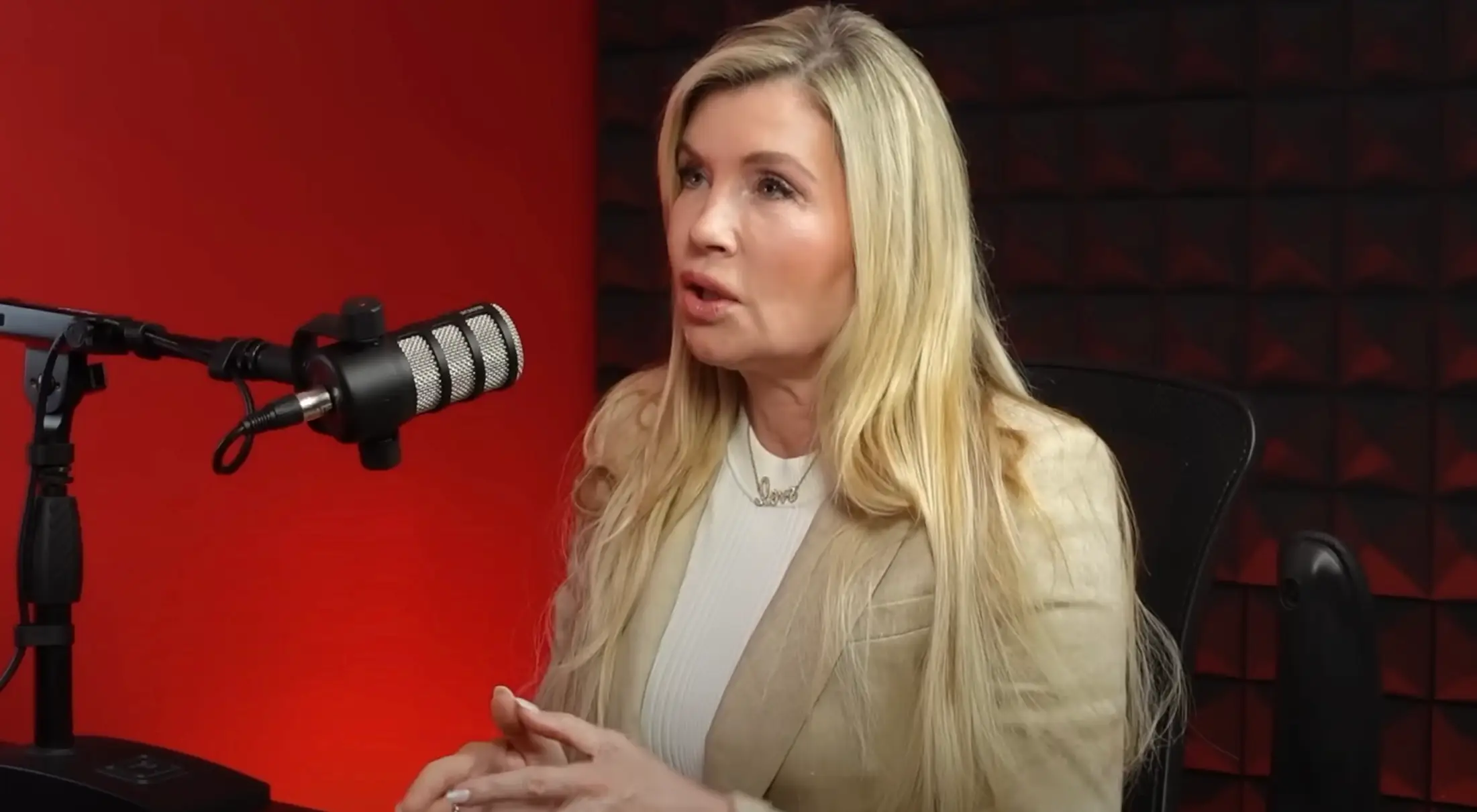 Macaluso said she 'ran out' of the party after the incident (YouTube/Matthew Cox)