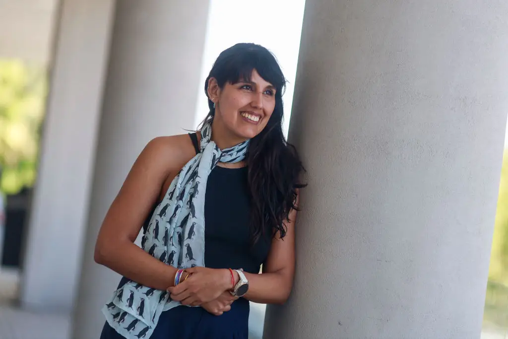 Barbara Hernandez previously swam 1,852m of the Drake Passage (PABLO VERA/AFP via Getty Images)