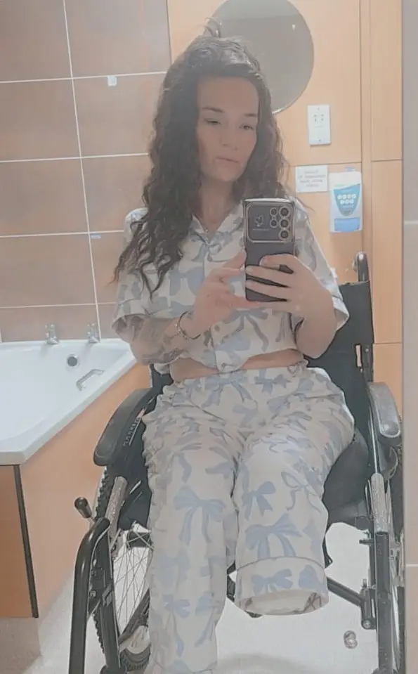 After her symptoms were misdiagnosed as anxiety and later Functional Neurological Disorder (FND), Danielle has now had to have her leg amputated (SWNS)