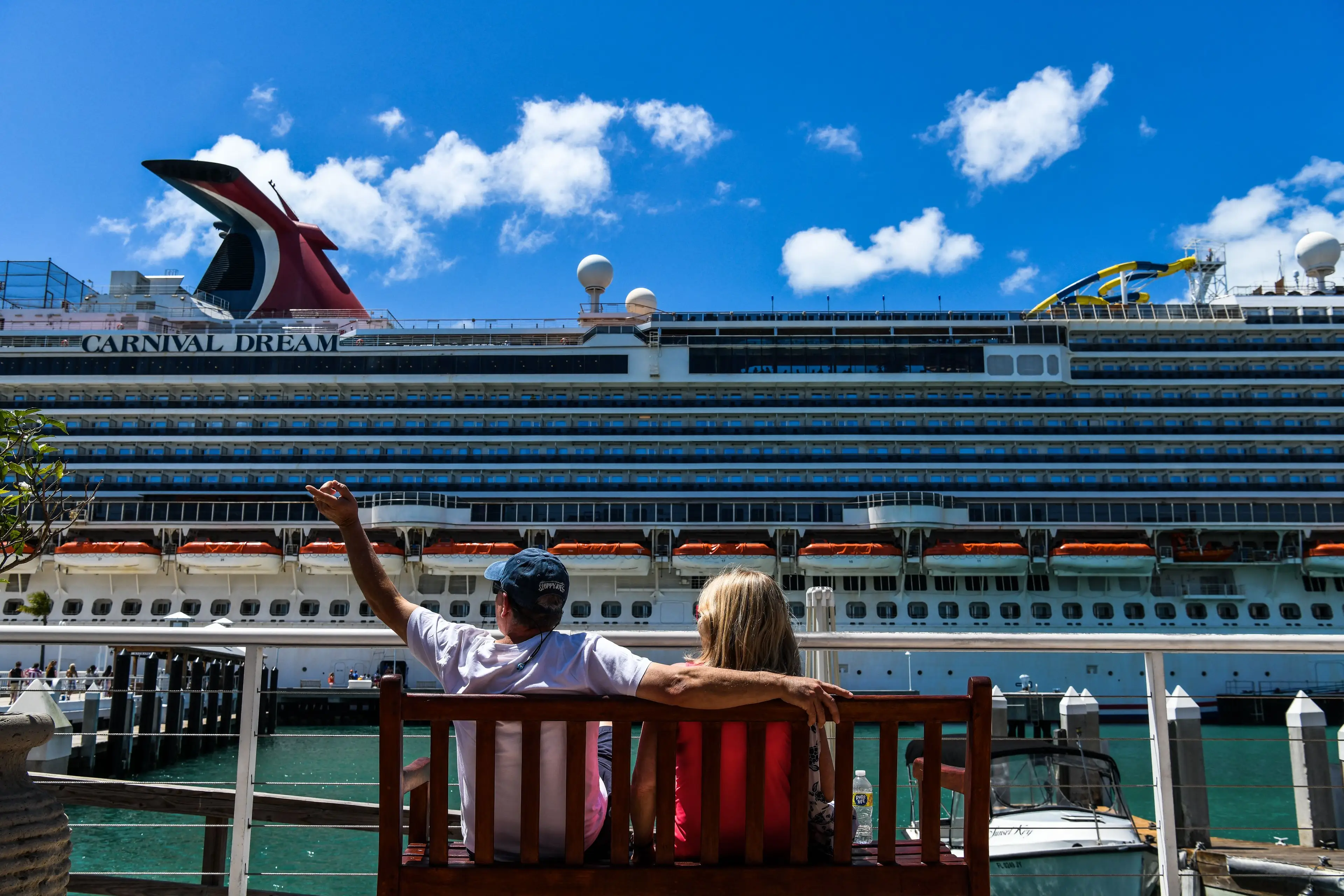 The Carnival Dream can carry more than 5,000 passengers and crew (CHANDAN KHANNA/AFP via Getty Images)