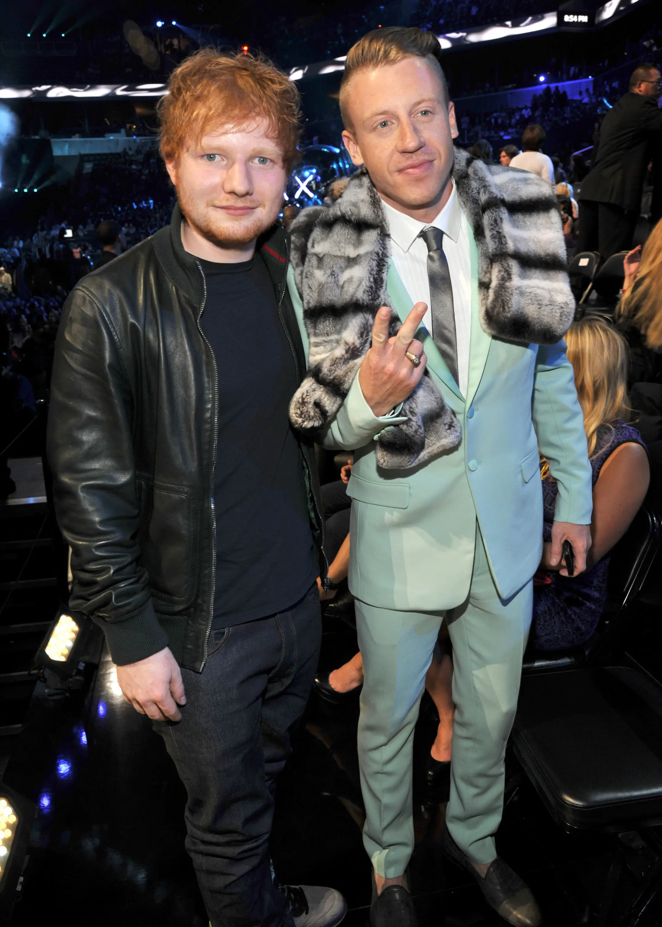 Sheeran has said it wasn't his decision to remove the rapper (Kevin Mazur/WireImage for MTV)