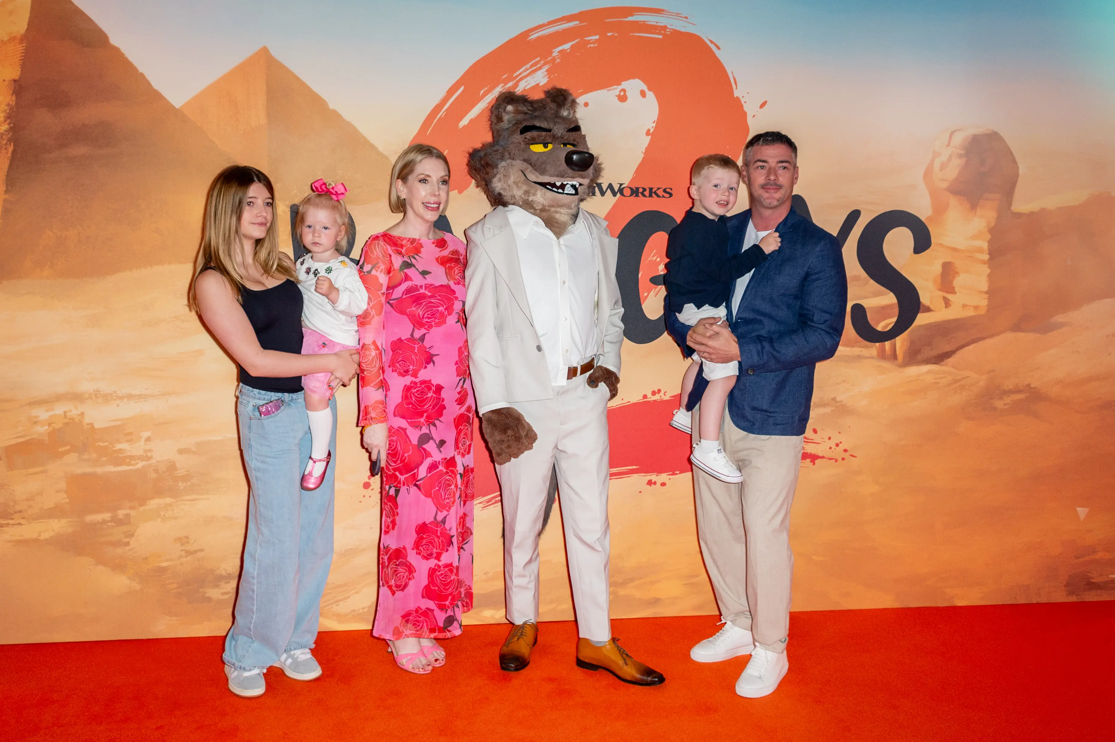 Ryan and Kootstra have two other children together, and she has a daughter from a previous relationship. The wolf is not one of their children (Joseph Okpako/Getty Images)