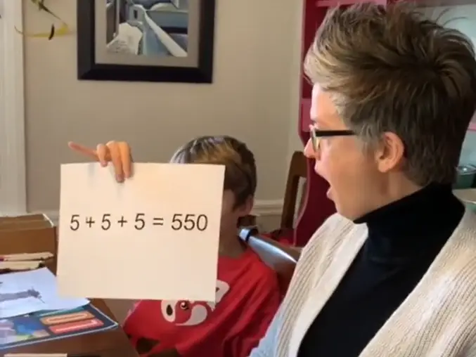 The boy shocked everyone by completing the puzzle in seconds.