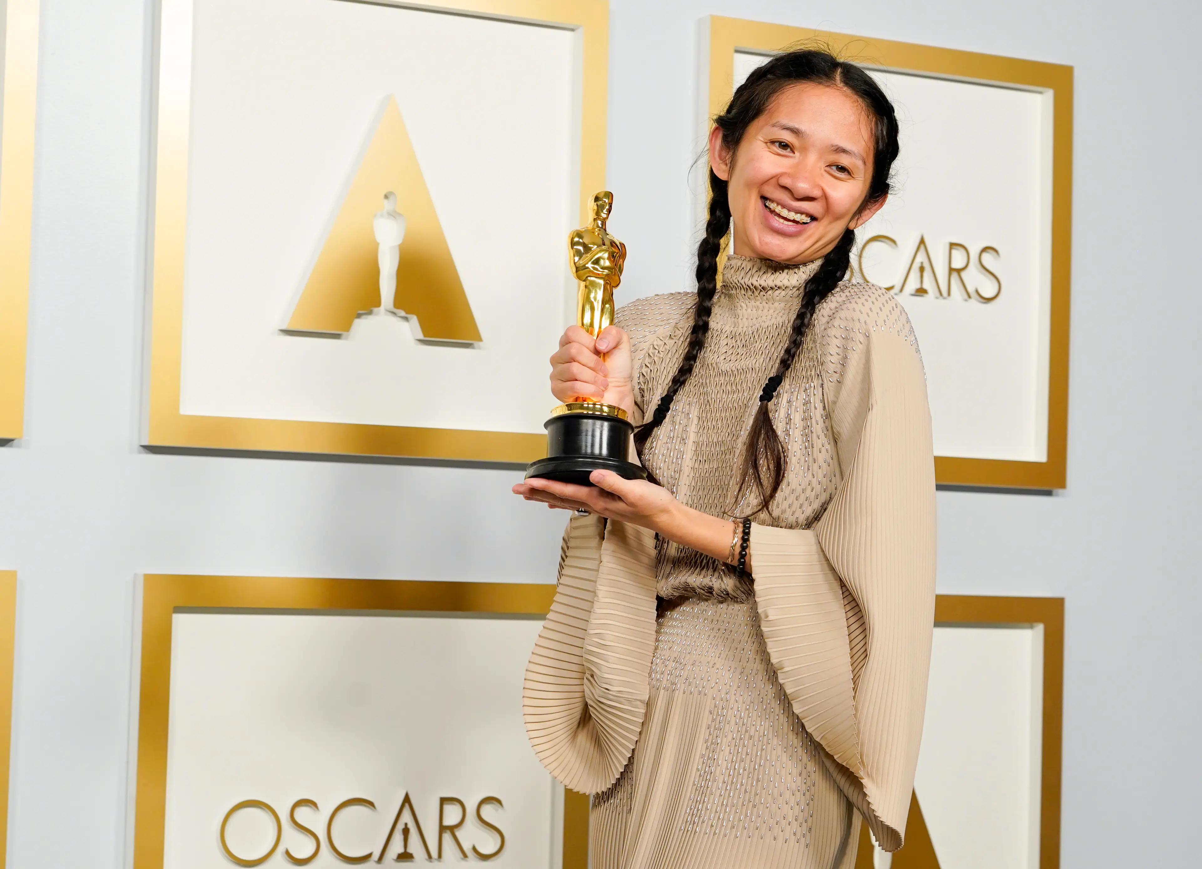 Chloe Zhao is looking to pick up her second Oscar which would make her the only female director to ever achieve this (Chris Pizzello-Pool/Getty Images)
