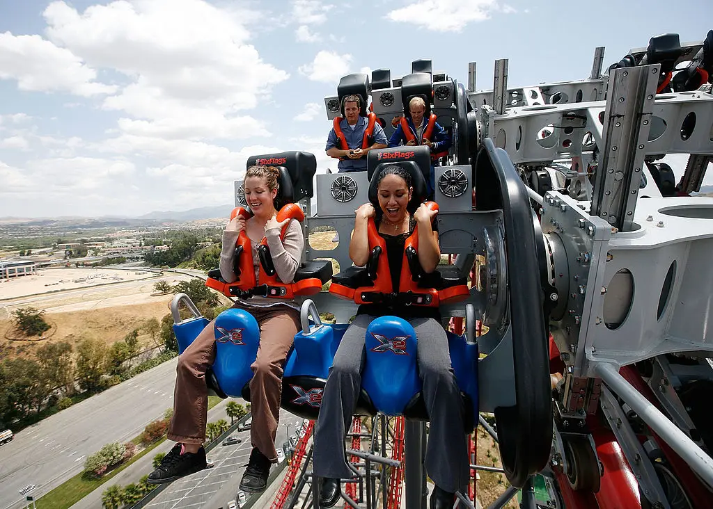 The ride includes seats which can rotate 360 degrees (Mathew Imaging/WireImage)