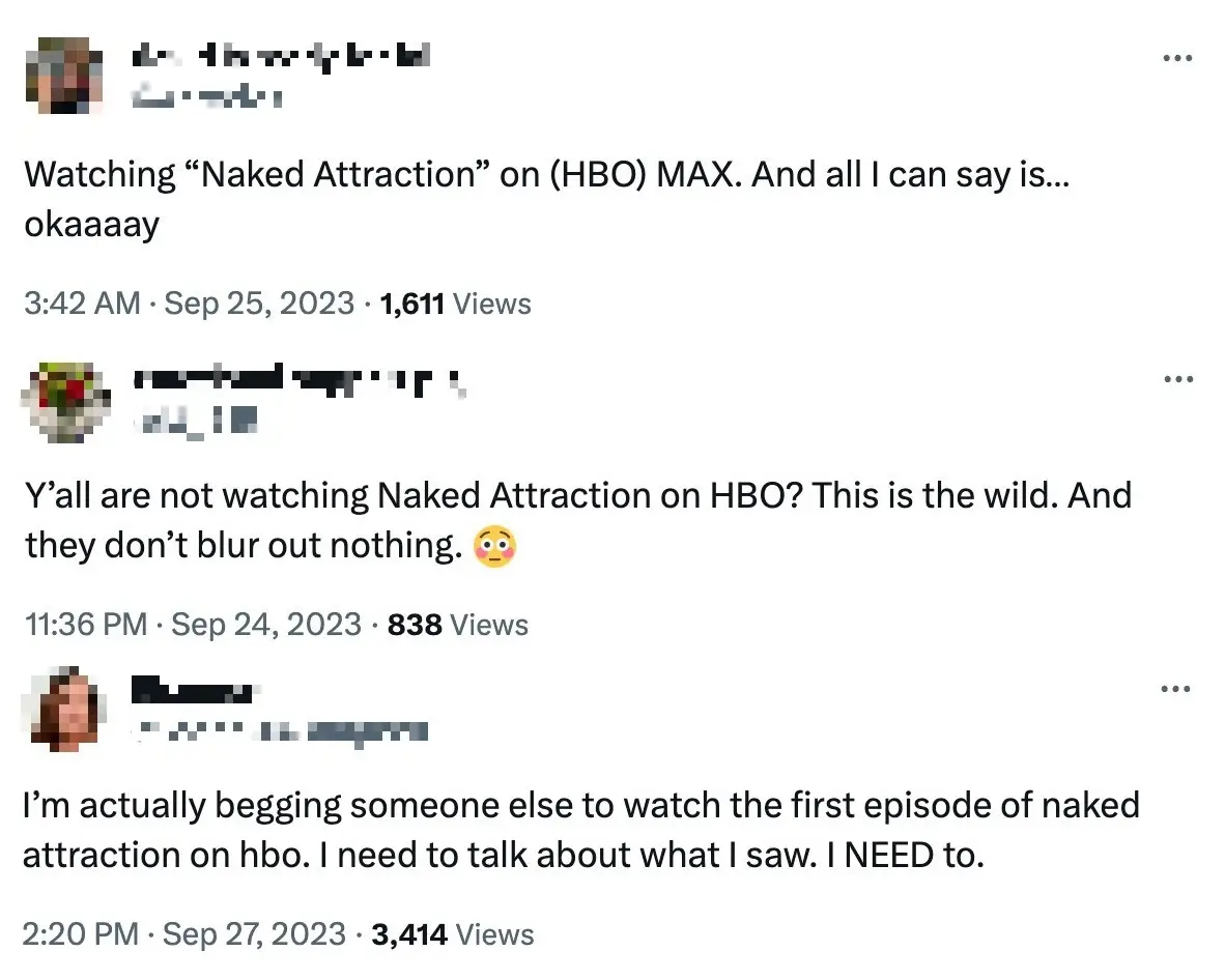 The Americans have discovered Naked Attraction and they're hooked. Credit:X/Twitter