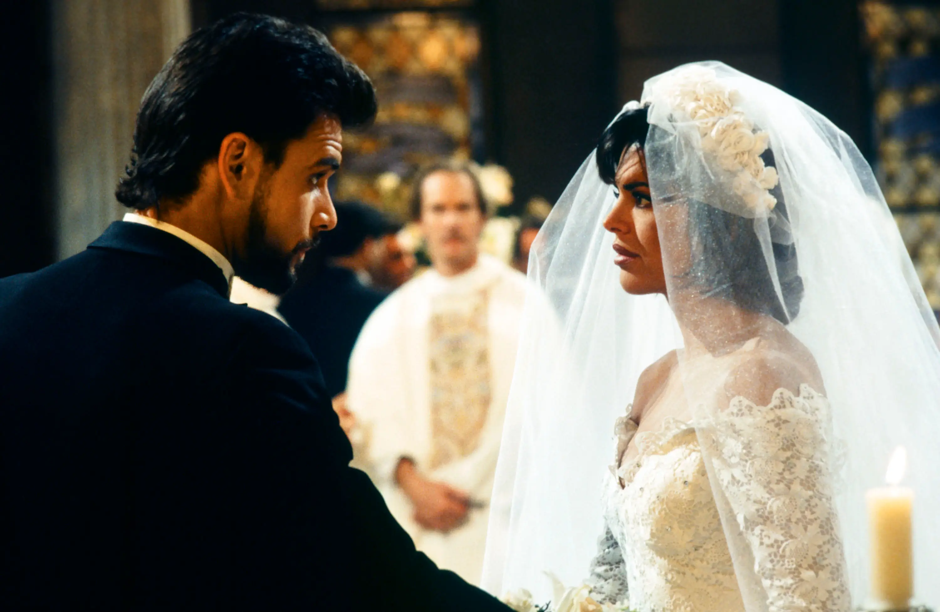 Despite the love story that unfolded between their characters, Rinna says she and Kelker-Kelly 'hated' each other (NBCU Photo Bank/NBCUniversal via Getty Images via Getty Images)