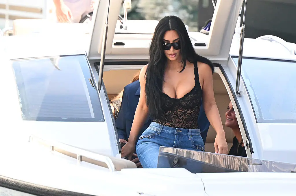 Kardashian's relationship with Hamilton only recently went public (Mark Sutton - Formula One/Getty)