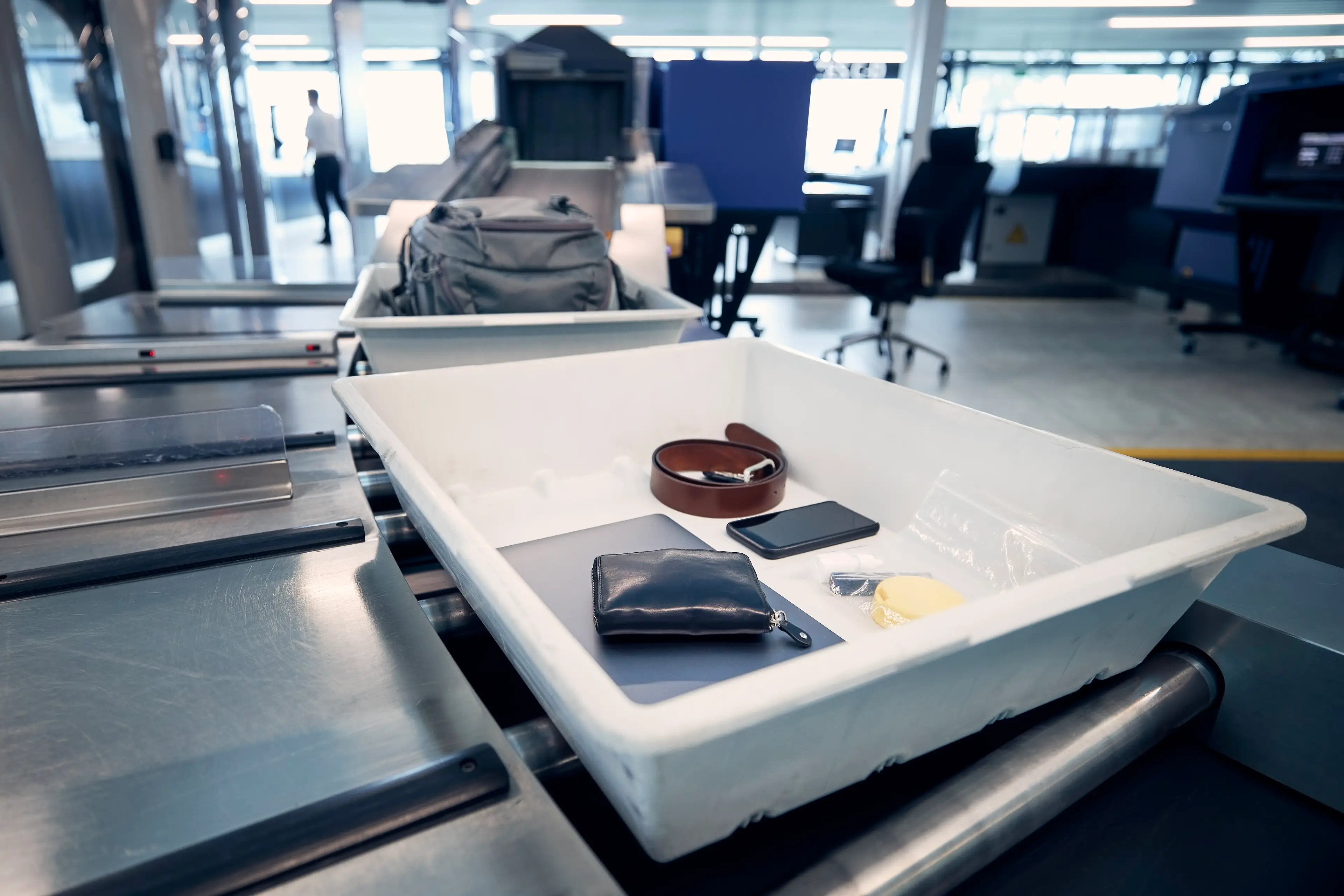 Electronics and liquids in a tray ready to be scanned will be a thing of the past (Getty Stock Images)