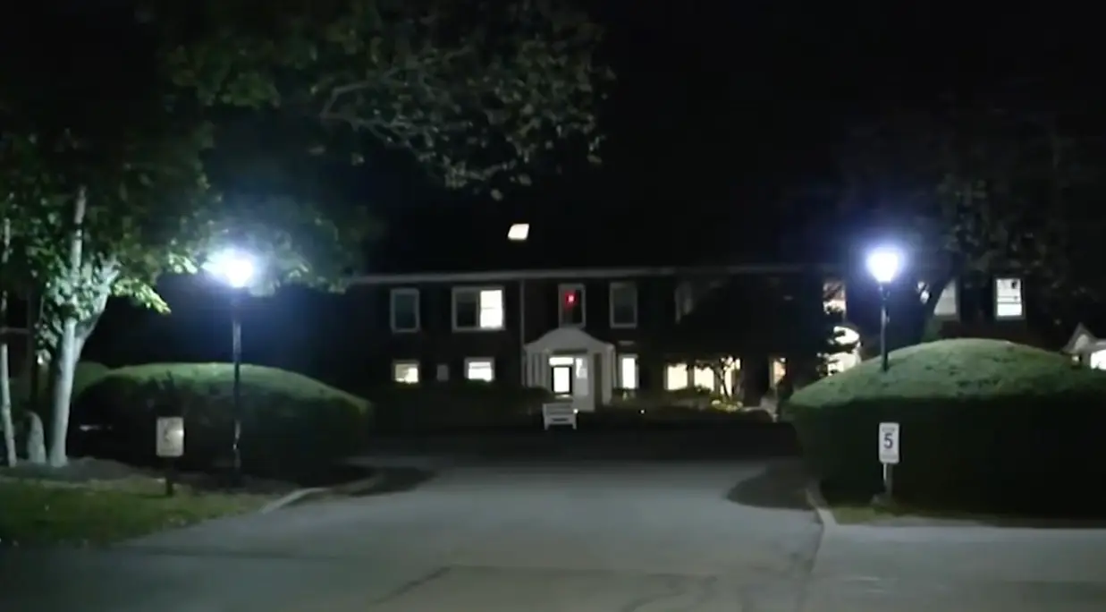 The teen is alleged to have kicked Morrell after trying to leave her dorm without permission (NBC Boston)