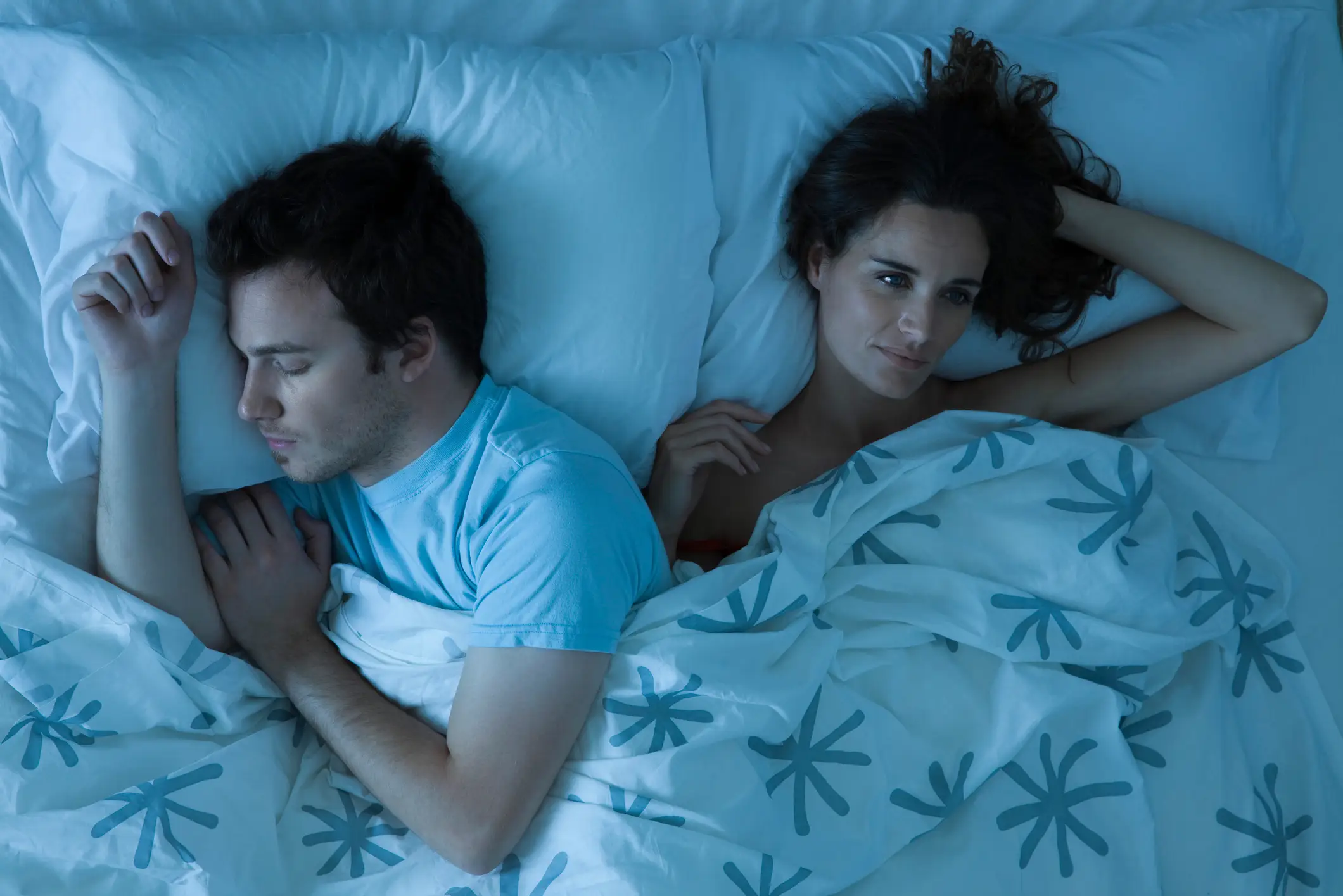 Being kept up by your partner's snoring night after night might be enough to tip you over the edge. (Getty Stock Image)