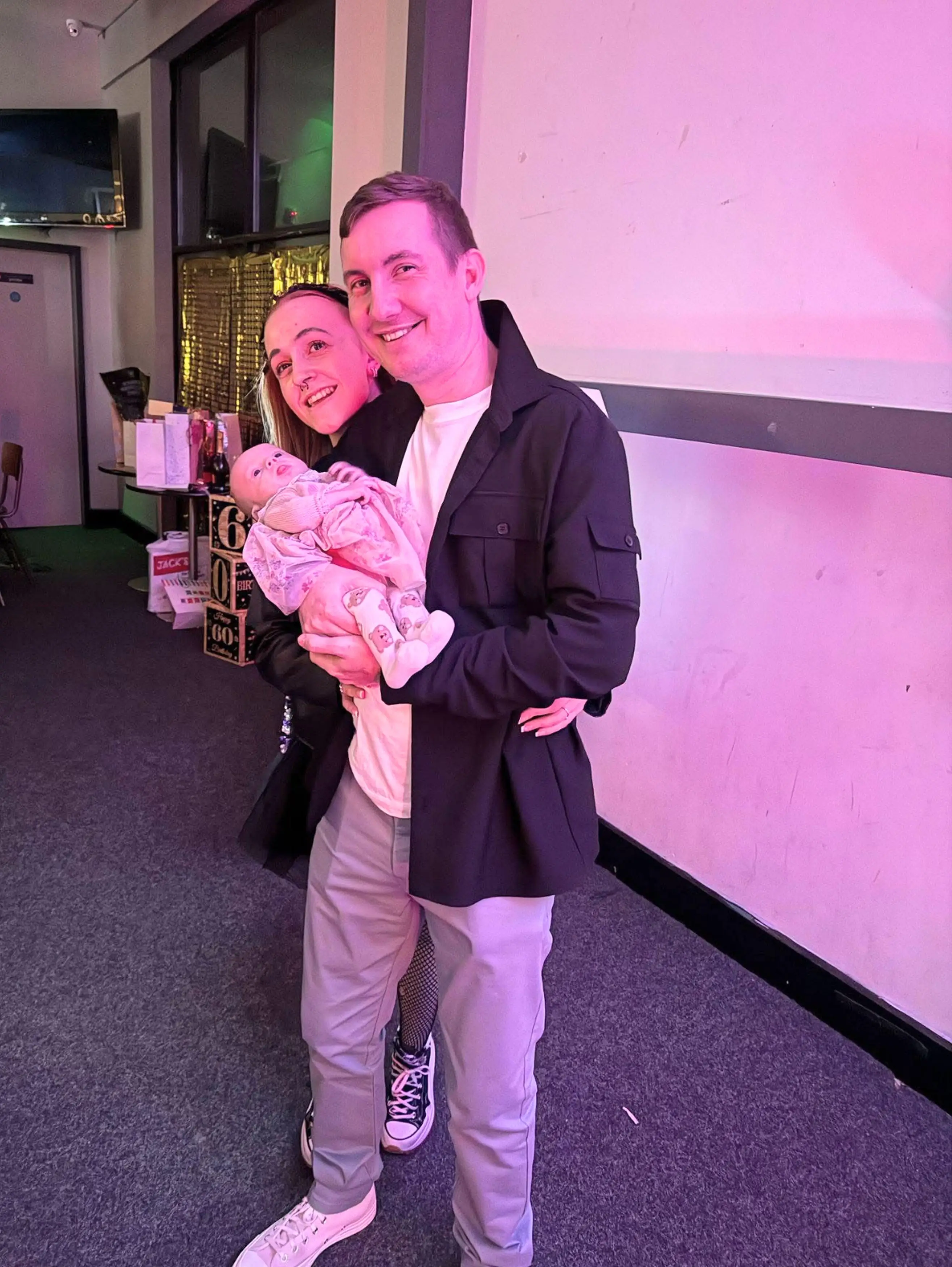 The mum said she feels 'so lucky' her daughter is healthy (Kennedy News and Media)