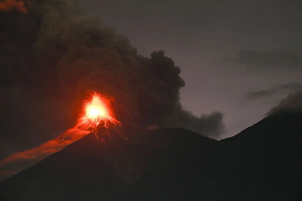 The volcano began erupting on Monday (Johan ORDONEZ / AFP via Getty Images)