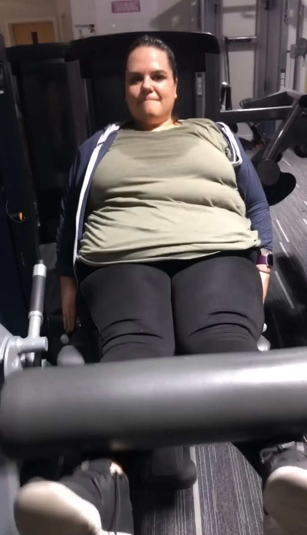 During lockdown she started doing online workouts, and then when she could get to the gym she developed new habits (SWNS)