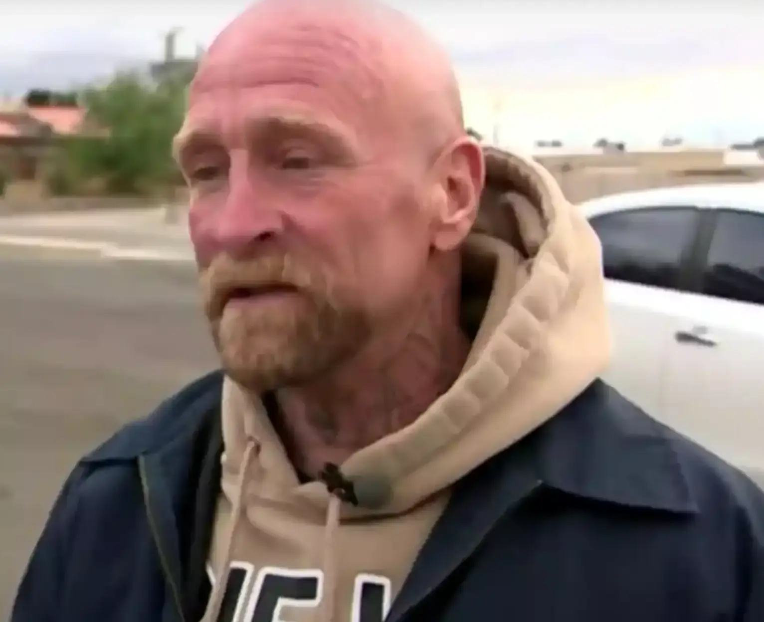 Ron managed to save the baby right after he'd left a job interview.