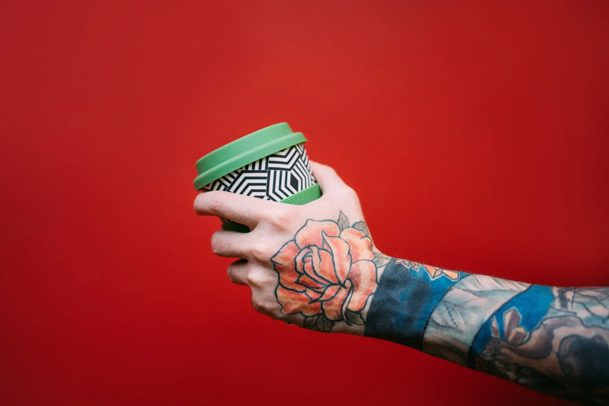 Tattoo ink with red pigment has been found to put you at a higher risk of developing lymphoma (Getty Stock Image)