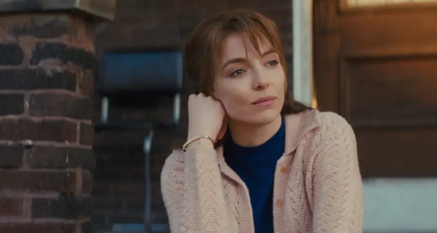 Jodie Comer as Kathy Bauer in The Bikeriders. (Focus Films)