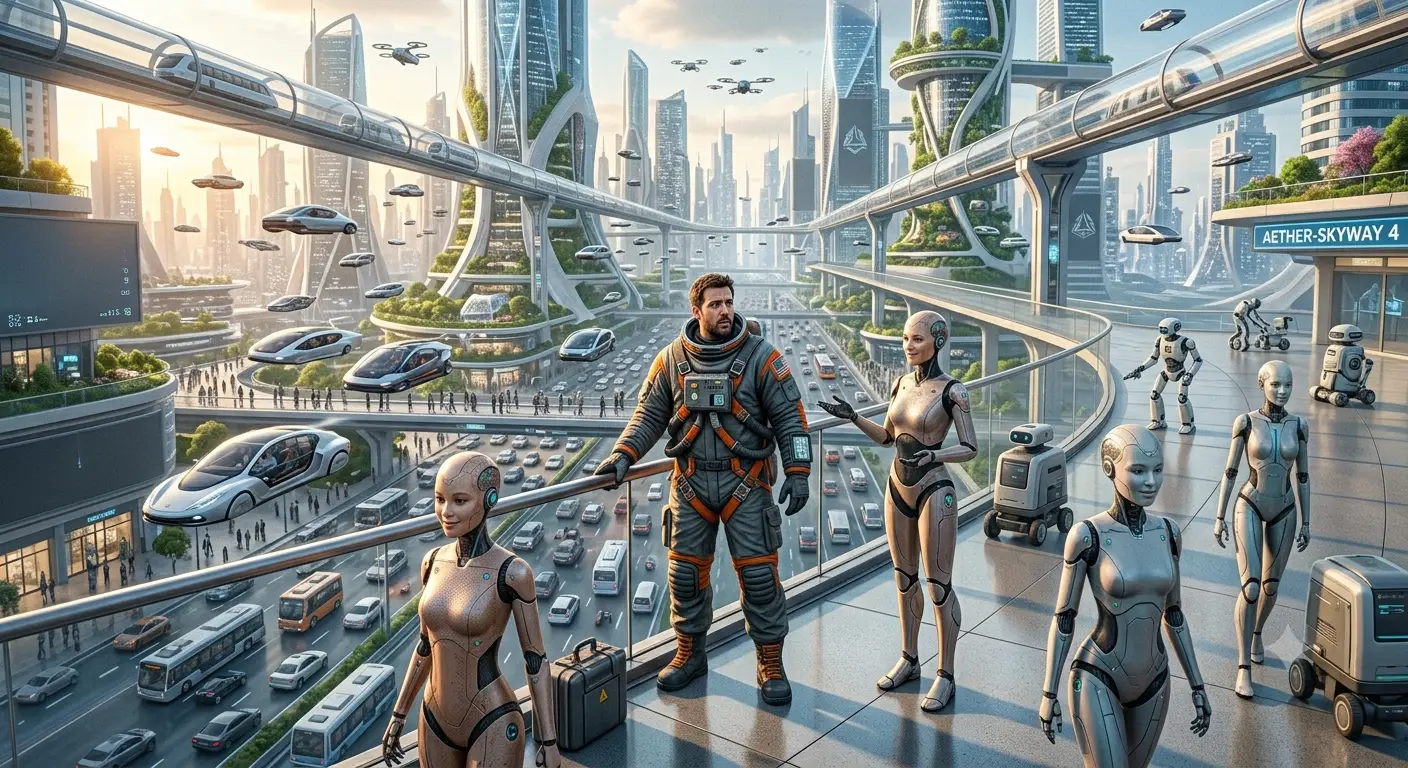 An AI rendering of the future Walker claims to have seen (LADbible)
