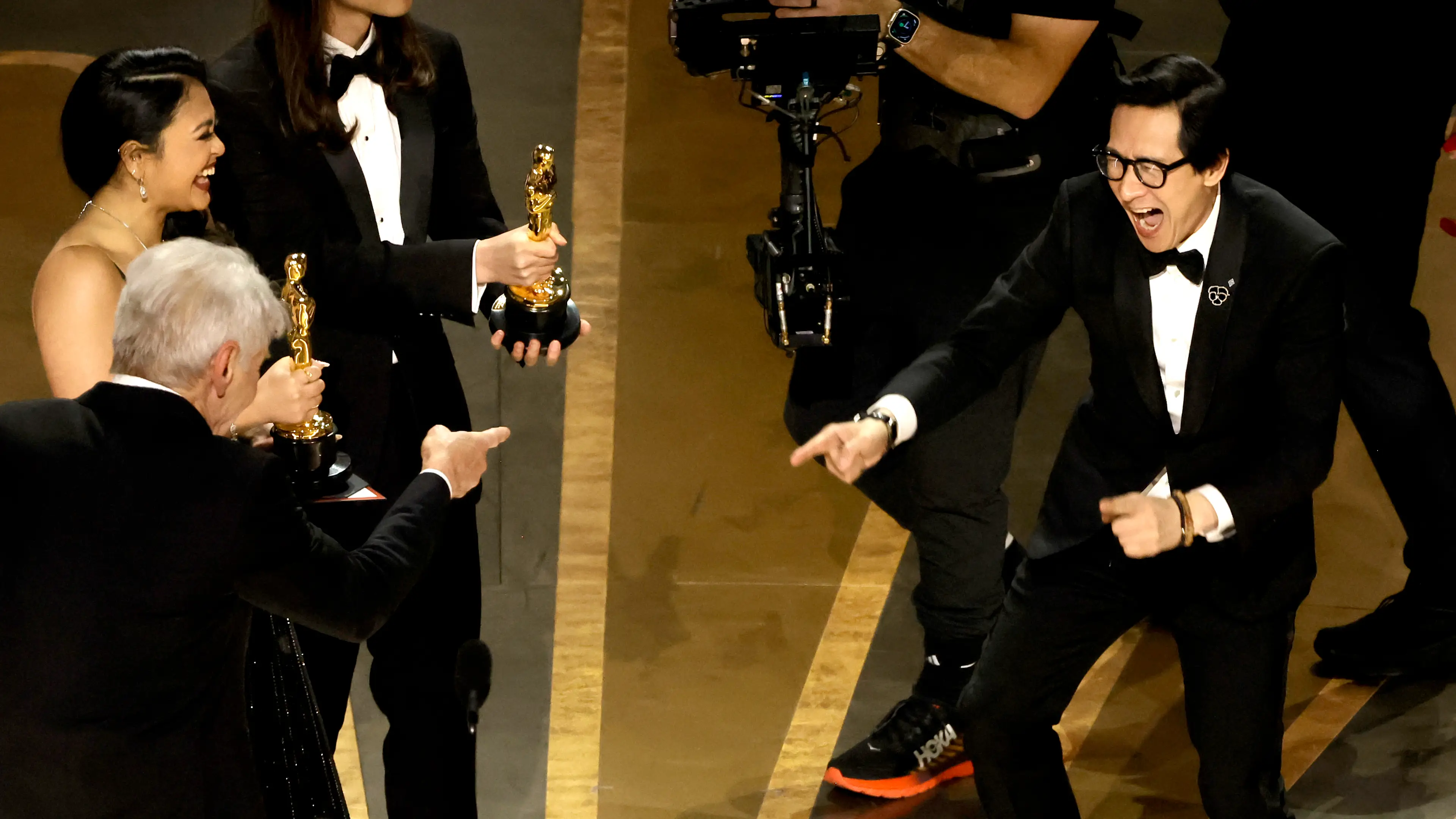 Ke Huy Quan reveals why he was shocked at emotional reunion with Harrison Ford after 38 years at Oscars