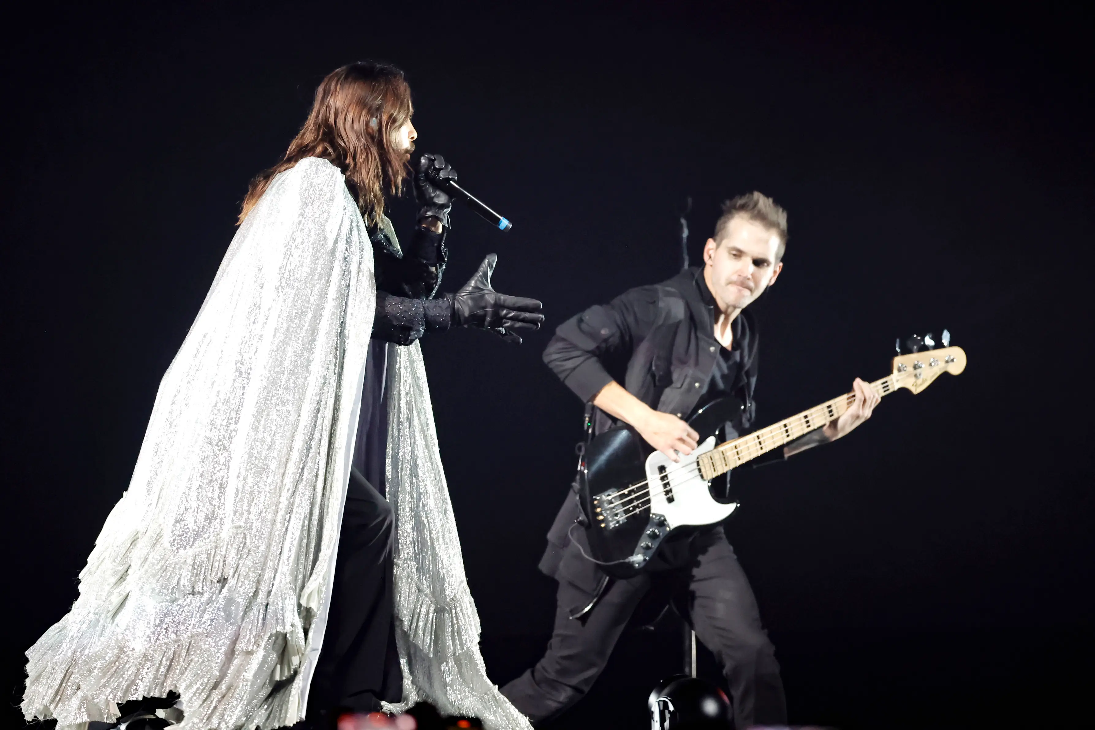 MCR performing on stage.