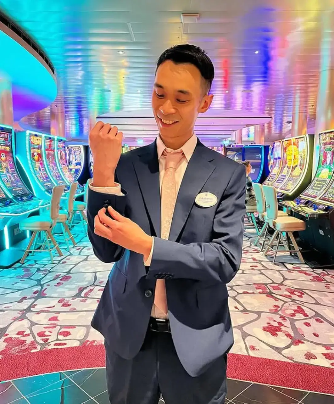 Chris Wong has been working on cruise ships for over a decade (Royal Caribbean/Chris Wong)