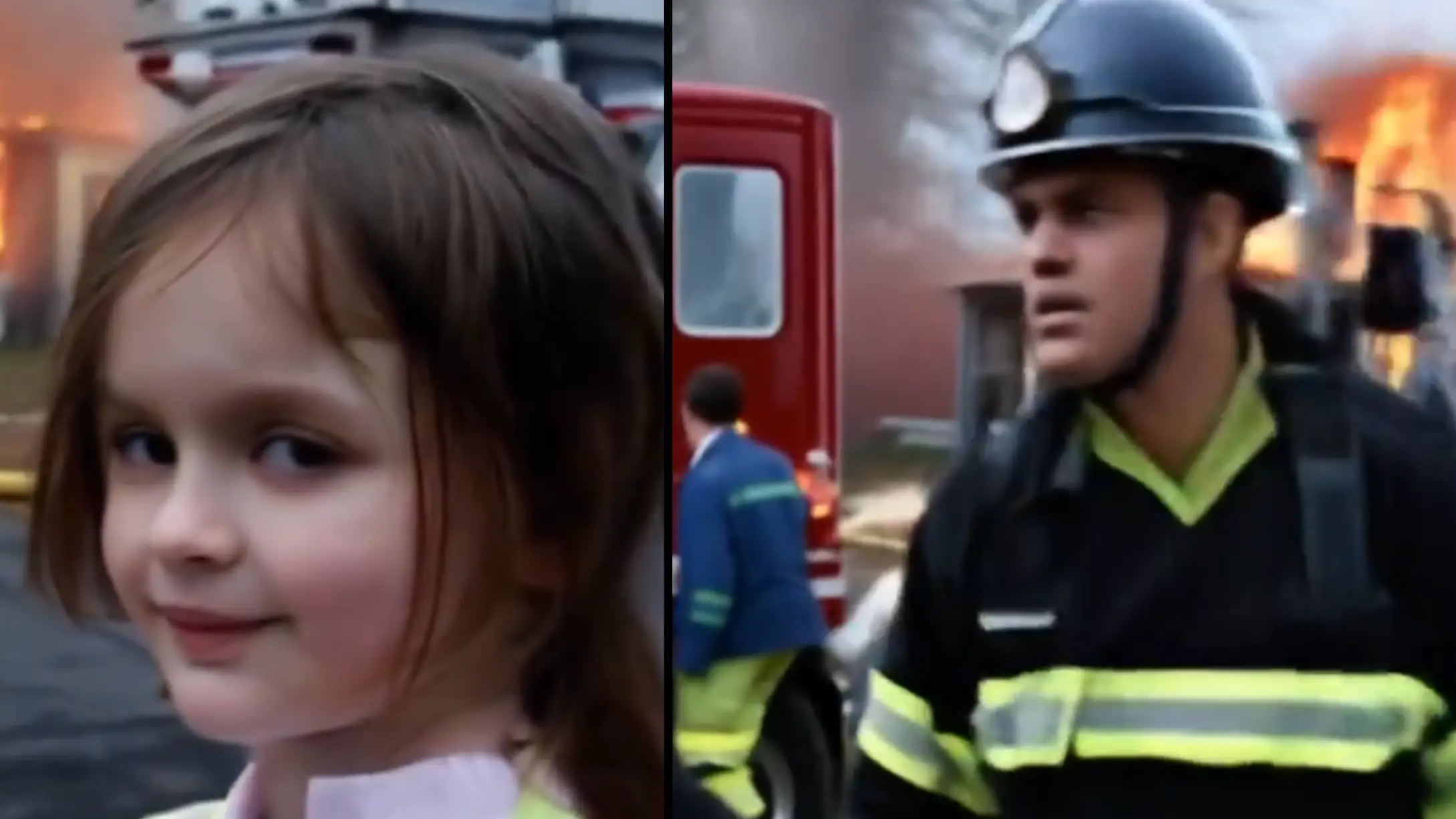 AI turns famous disaster girl meme into a video and it takes an unexpected turn