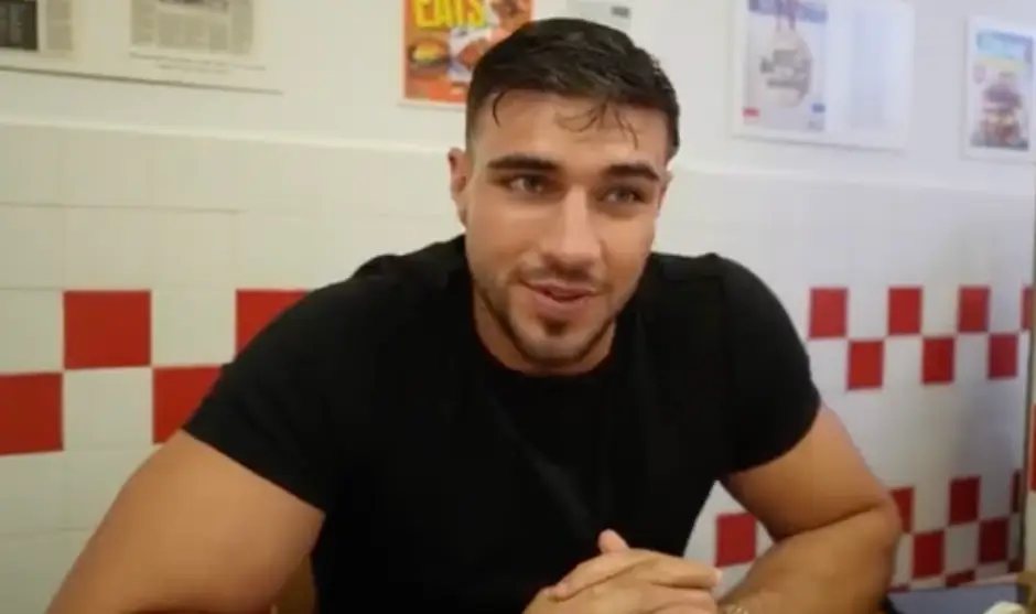 The boxer clearly enjoys a good Five Guys order!