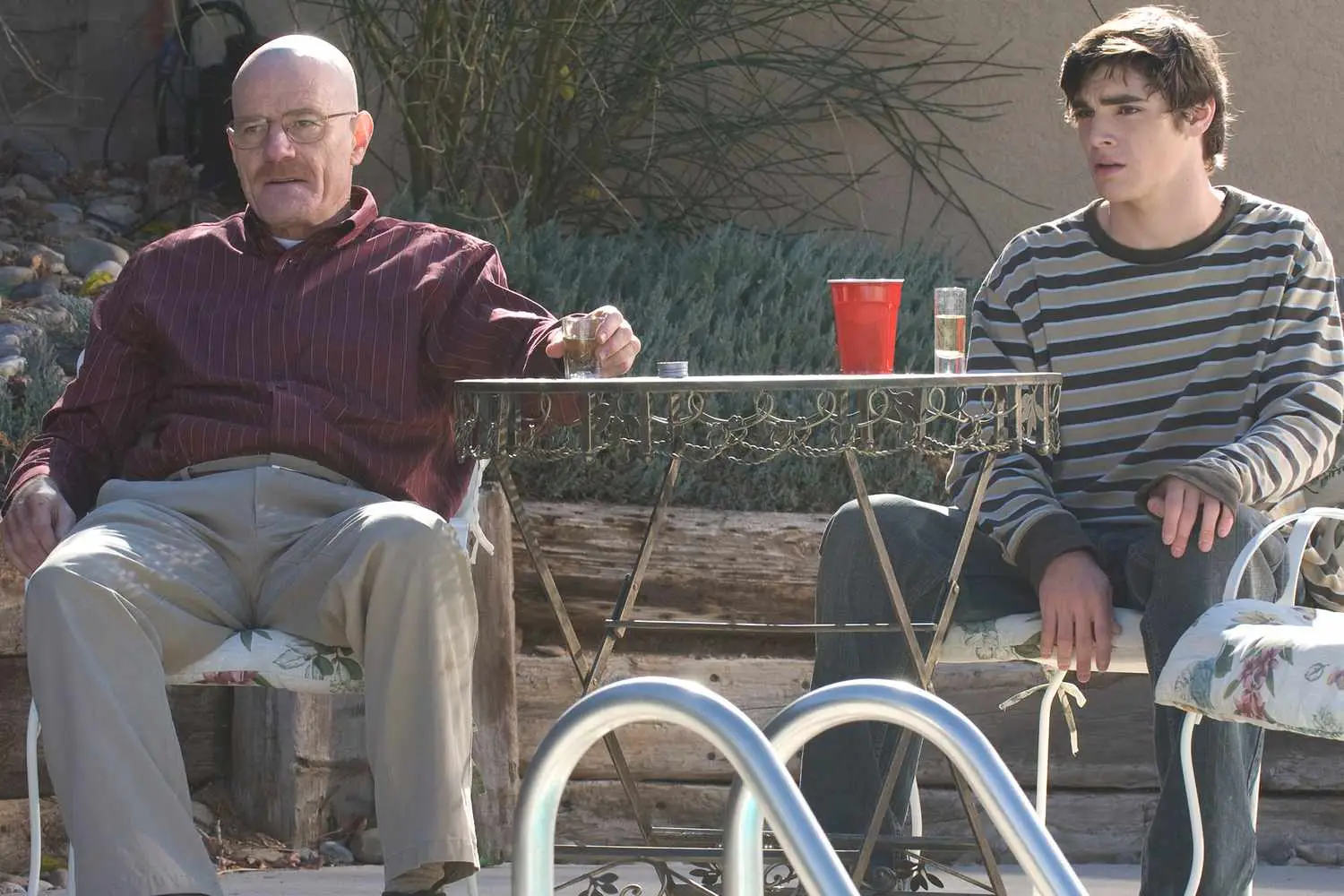 Bryan Cranston and RJ Mitte in Breaking Bad (AMC)