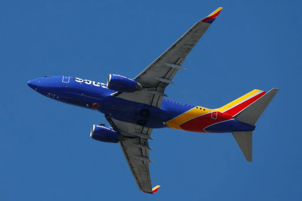 The horror incident happened onboard a SouthWest airlines flight. (Kevin Carter/Getty Images)