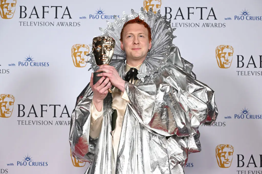 Joe Lycett has spoken about his sexuality after welcoming a child with his girlfriend. (Kate Green/BAFTA/Getty Images)