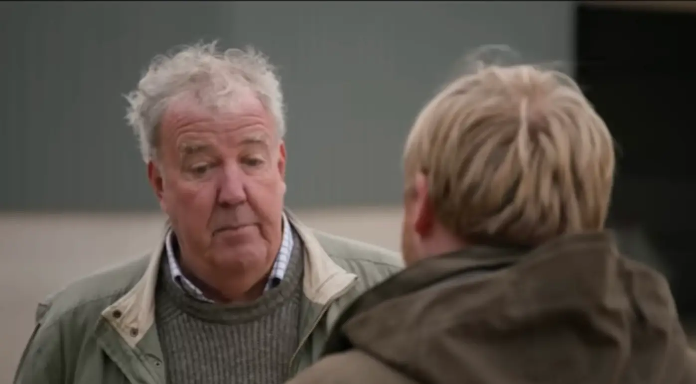 Clarkson, 66, also filled Kaleb Cooper in on his health woes in the trailer (Prime Video)