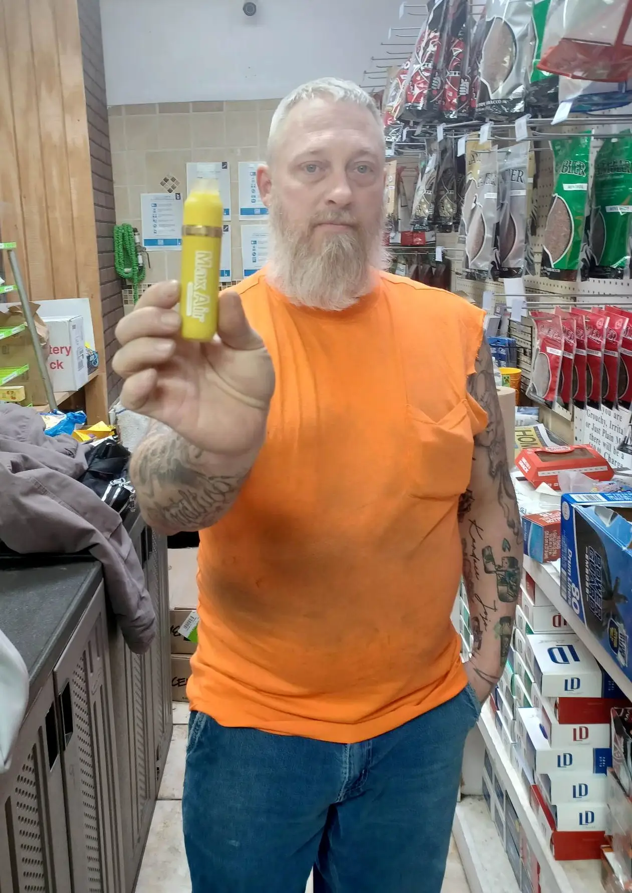 After a cigarette addiction, Dustin soon became addicted to vape pens.