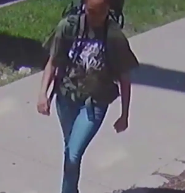 CCTV footage showed Walker leaving the area before she was abducted (National Center for Missing & Exploited Children)