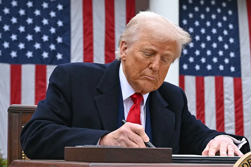 The numbers have been questioned as people worry Trump is targeting countries for selling more to the US than the US sells to them (SAUL LOEB/AFP via Getty Images)