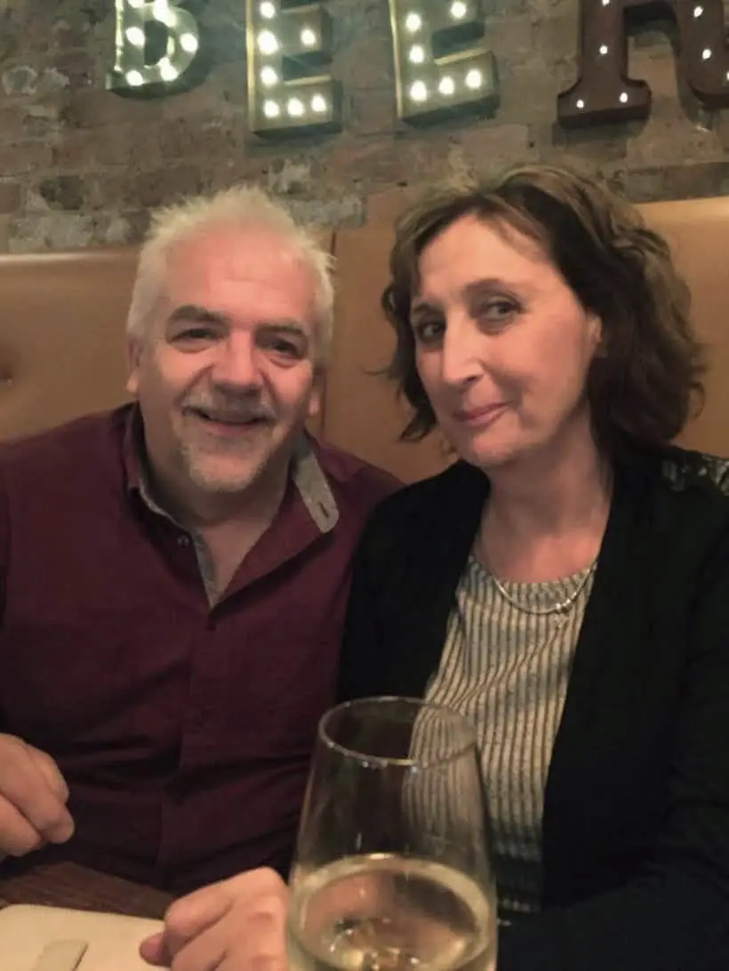 Karen Pooley pictured with her husband Andy (PA)