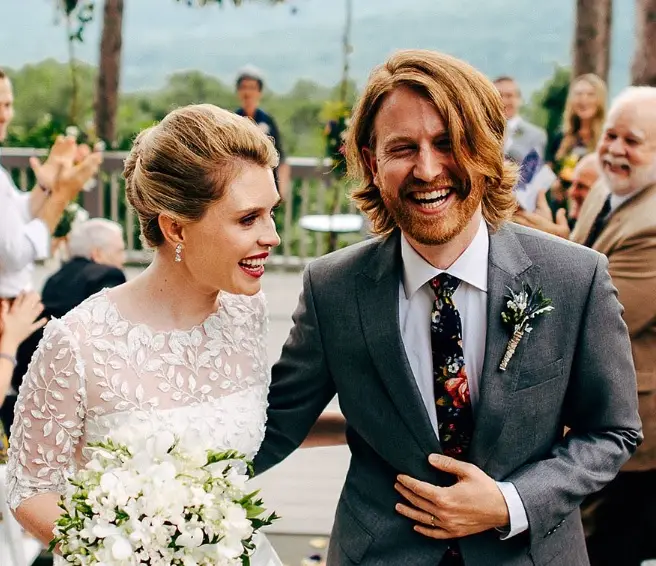 Casey McIntyre and her husband Andrew.